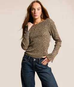 Tops | Gilded Intent Thermal Cheetah