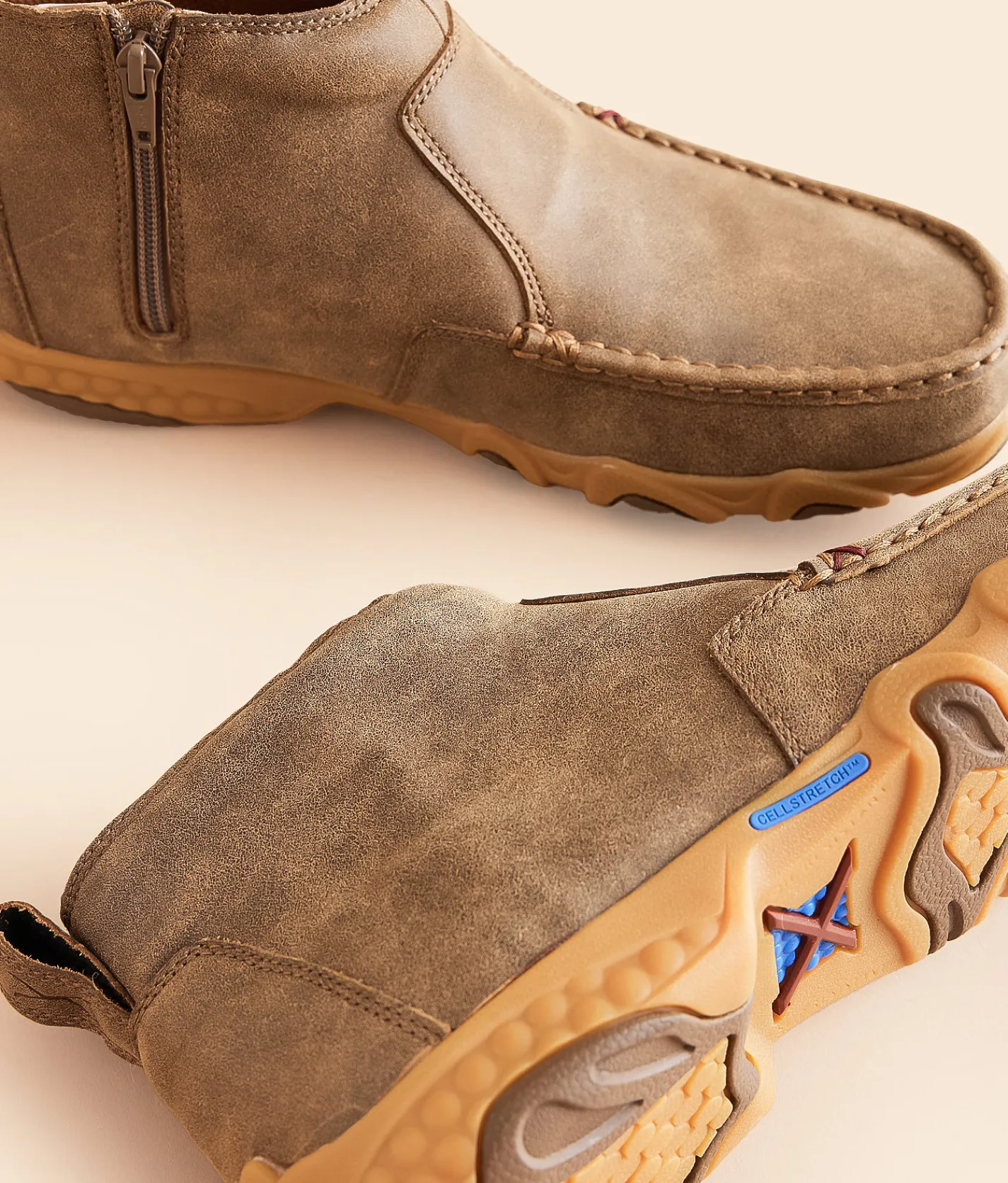 Twisted X® Chelsea Driving Leather Moccasin Bomber Discount