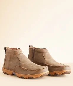 Twisted X® Chelsea Driving Leather Moccasin Bomber Discount