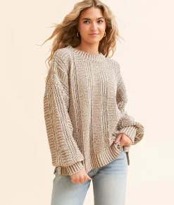 Tops | New In Chenille Sweater Mauve