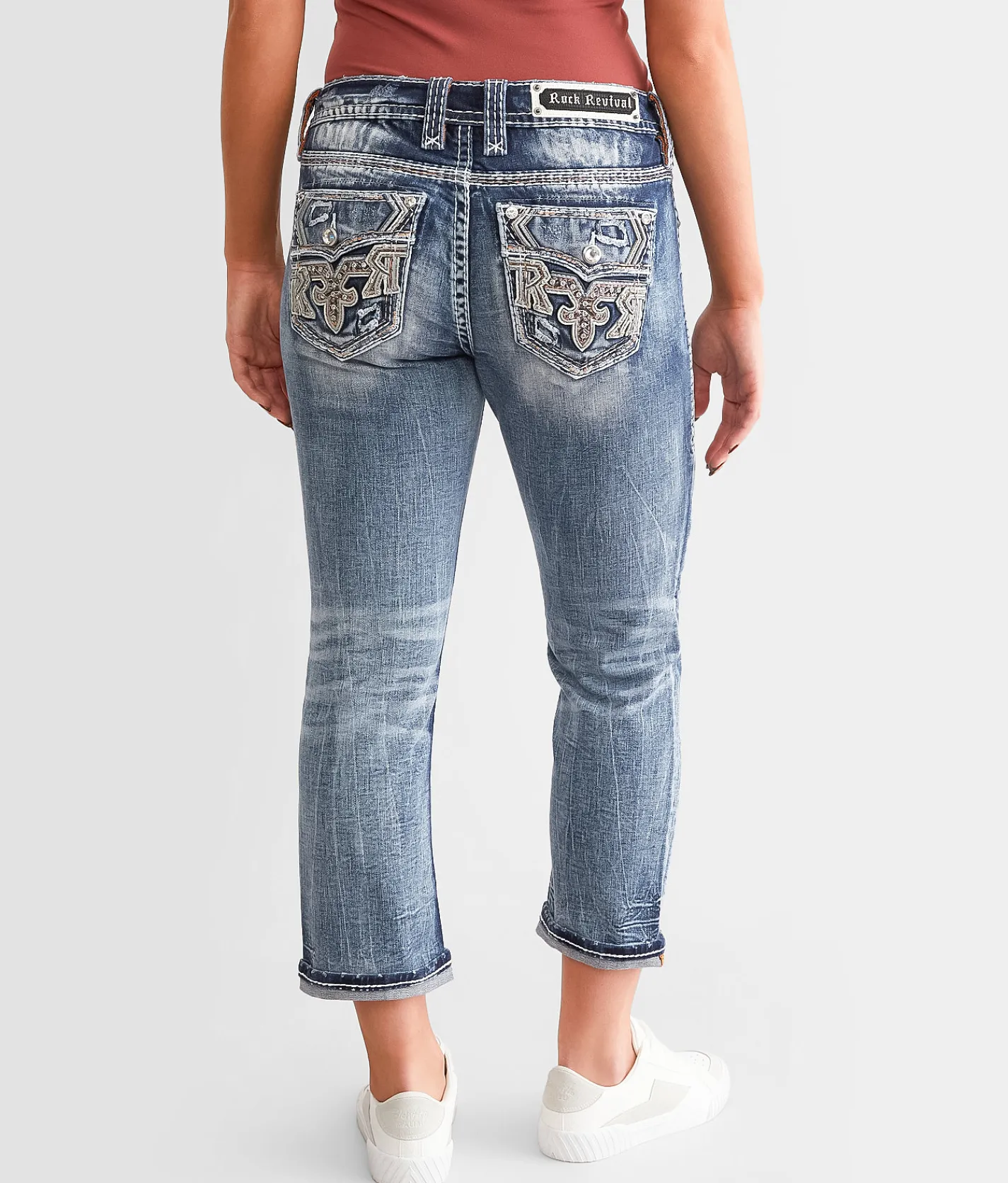 Rock Revival Cheska Easy Stretch Capri Jean Cheska EC200 Sale