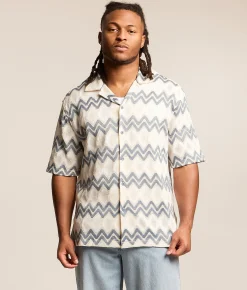 Sunset x Vine Chevron Shirt Blue Best