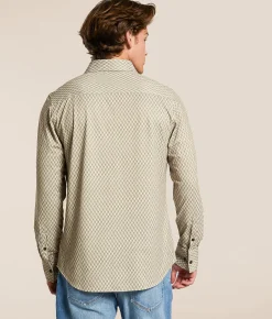 Tops | J.B. Holt Chevron Standard Performance Stretch Shirt Tan Brown