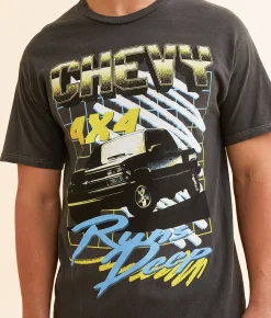 Graphic T-Shirts | Screen Stars Chevy Runs Deep T-Shirt Safari