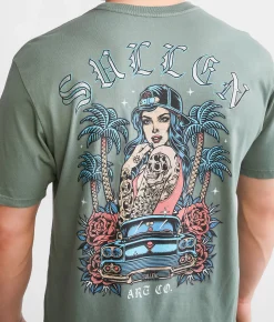 Sullen 58 Chevy T-Shirt Dark Forest New