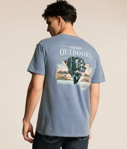 Tops|Graphic T-Shirts | Old Row Chicks T-Shirt Blue Jean
