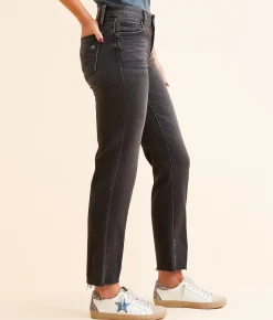 HIDDEN Chloe Cropped Straight Stretch Jean Charcoal Sale