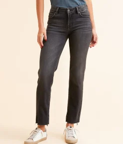 HIDDEN Chloe Cropped Straight Stretch Jean Charcoal Sale