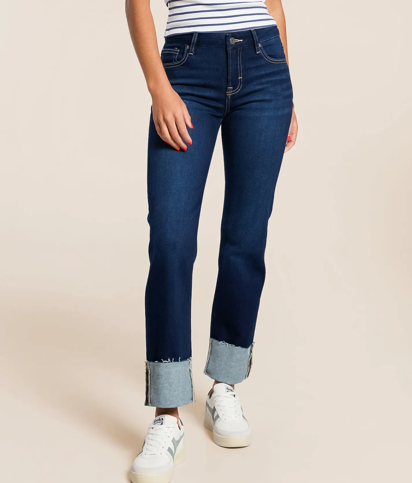 Jeans|Bottoms | HIDDEN Chloe Cropped Straight Stretch Cuffed Jean San Clemente