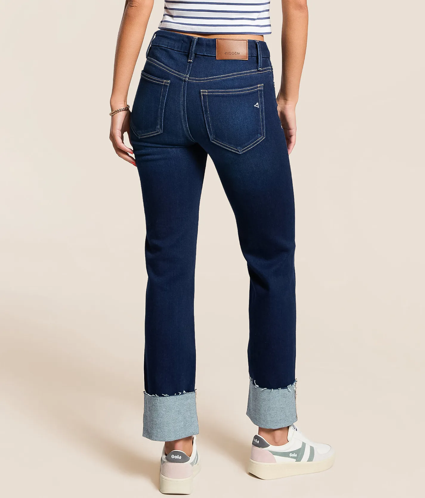 Jeans|Bottoms | HIDDEN Chloe Cropped Straight Stretch Cuffed Jean San Clemente