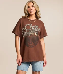 Merch Traffic Chris Stapleton Band T-Shirt Brown Discount