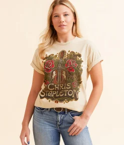 Tops | Merch Traffic Chris Stapleton Band T-Shirt Natural