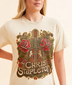 Tops | Merch Traffic Chris Stapleton Band T-Shirt Natural