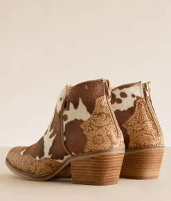 Very G Chrissy Cow Western Ankle Boot Tan Discount