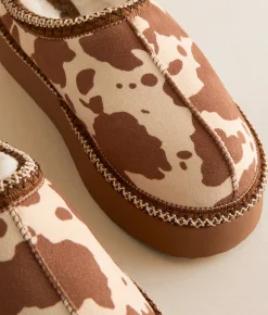 Shoes | Very G Christy Cow Slipper Cream Tan