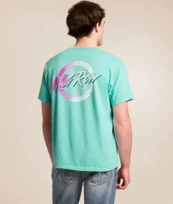 Old Row Chrome Circle T-Shirt Chalky Mint Hot