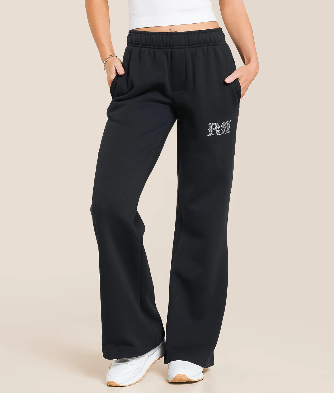 Rock Revival Chrome Flame Sweatpant Black Clearance