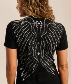 Tops | Affliction Chrome T-Shirt Black