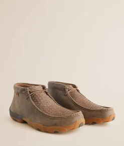 Shoes | Twisted X® Chukka Driving Leather Moccasin Bomber and Tan