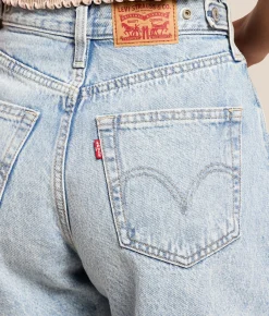 Bottoms|Shorts | Levi's® Cinch Mid-Thigh Shorts Abraided Art