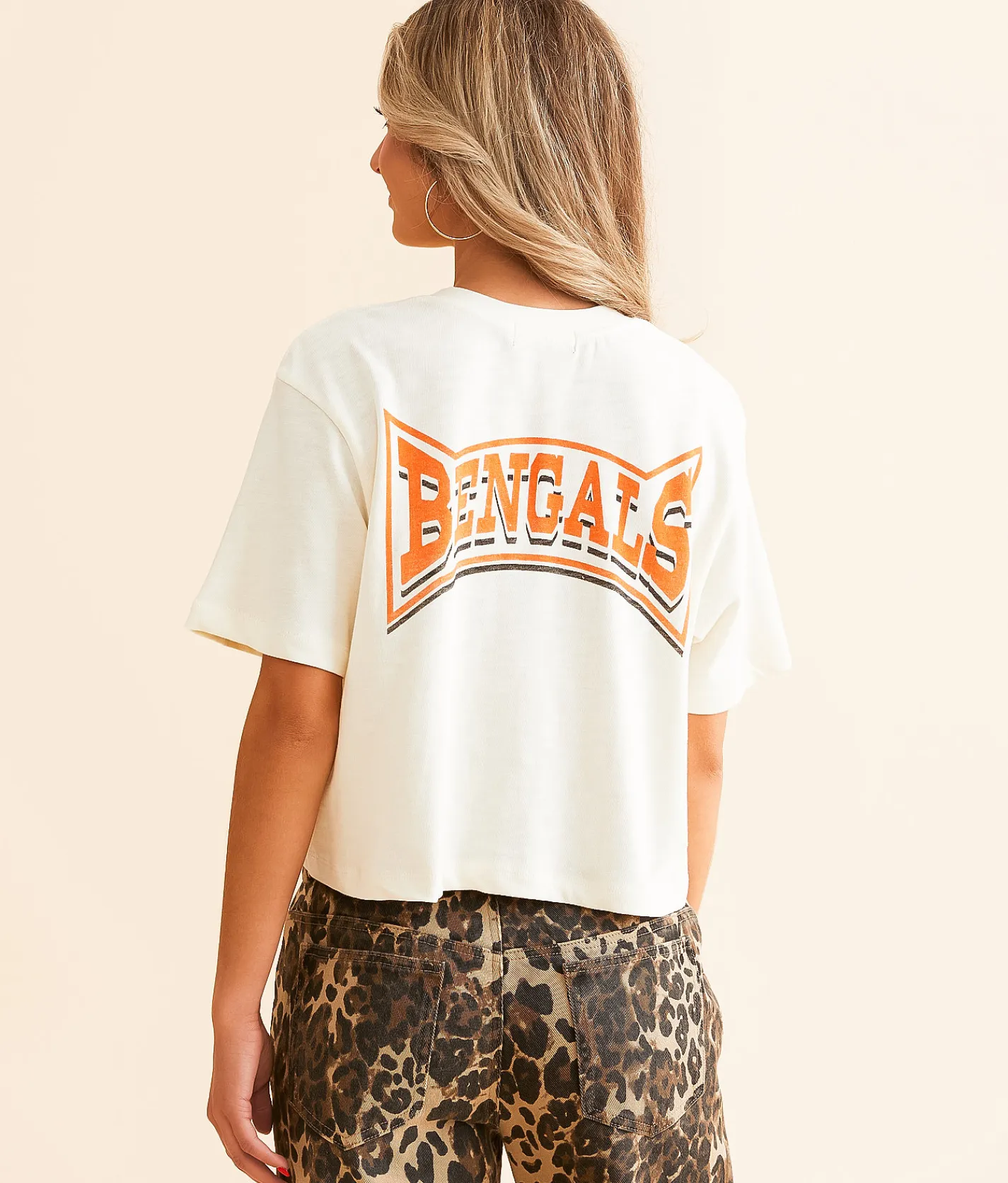 Tops | Junkfood Cincinnati Cropped T-Shirt Bengals