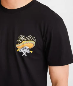 Sullen Cinco De Tequila T-Shirt Jet Black Clearance