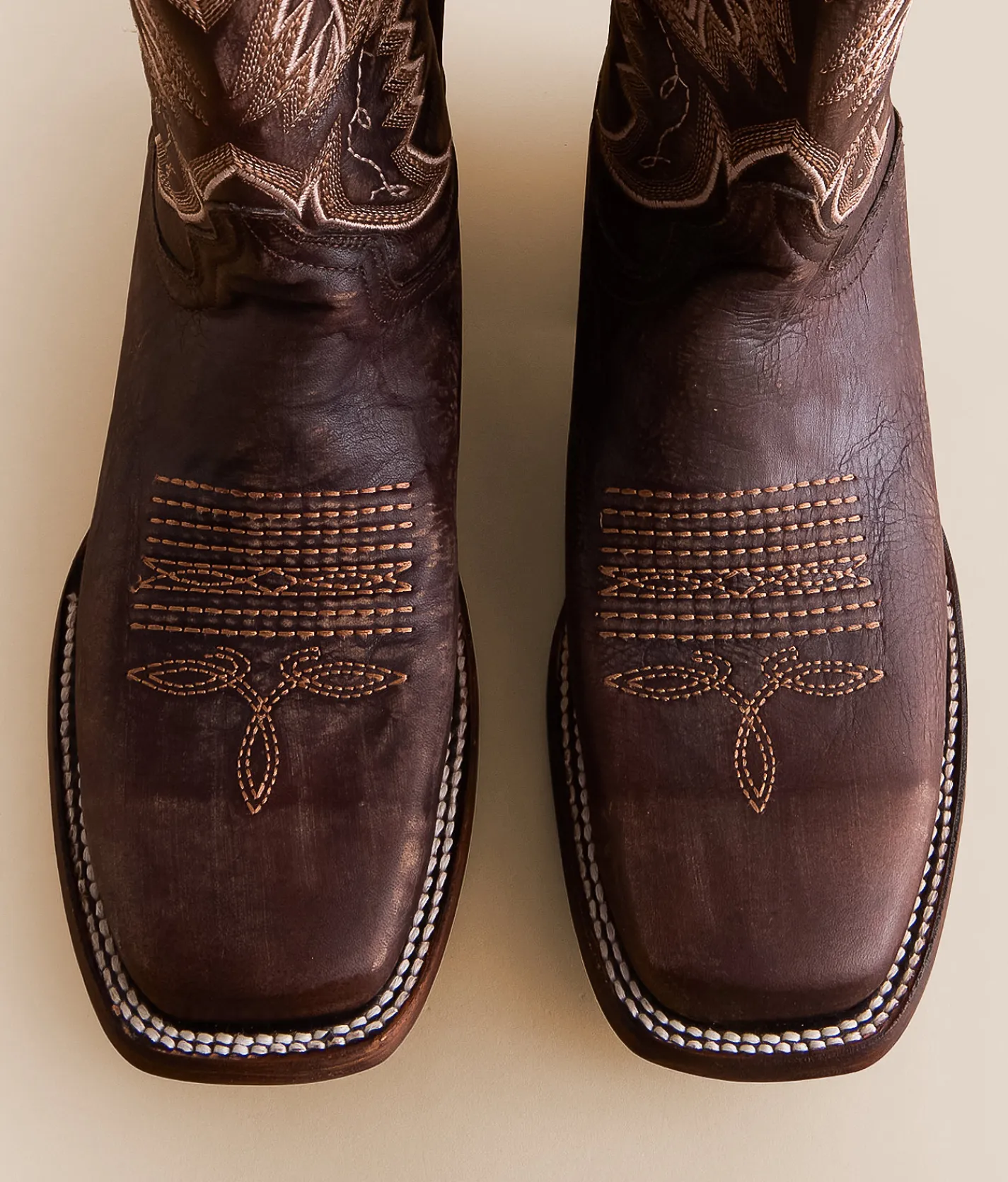 Circle G by Corral Embroidered Leather Cowboy Boot Chocolate Online