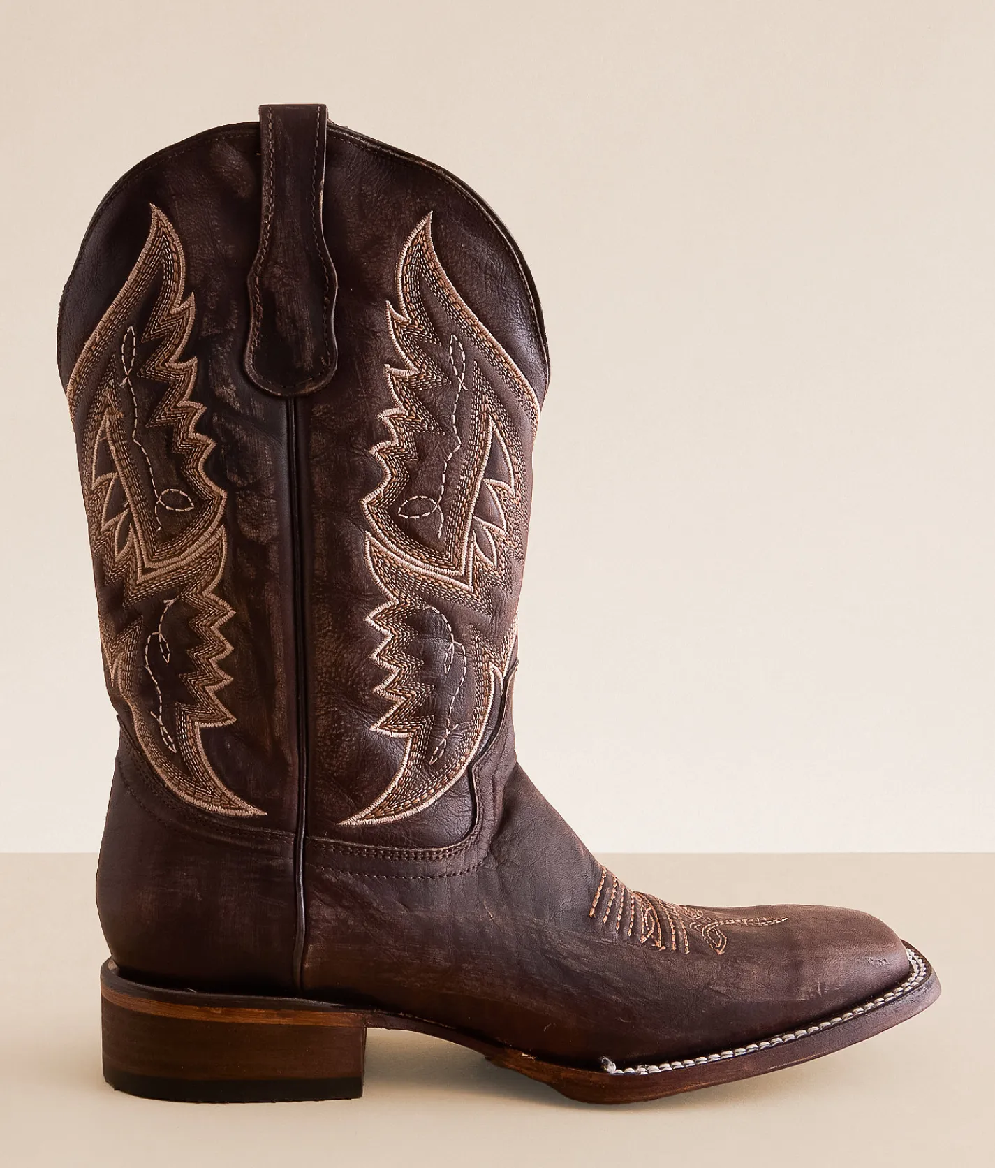 Circle G by Corral Embroidered Leather Cowboy Boot Chocolate Online