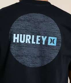 Hurley Circle Gradient T-Shirt Black New