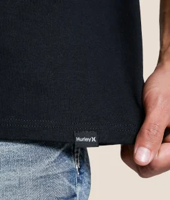 Tops | Hurley Circle Gradient T-Shirt Black