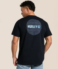 Tops | Hurley Circle Gradient T-Shirt Black
