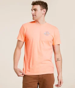 Old Row Circle Logo T-Shirt Neon Cantaloupe Online