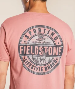 Fieldstone Circle Patch T-Shirt Cumin Outlet
