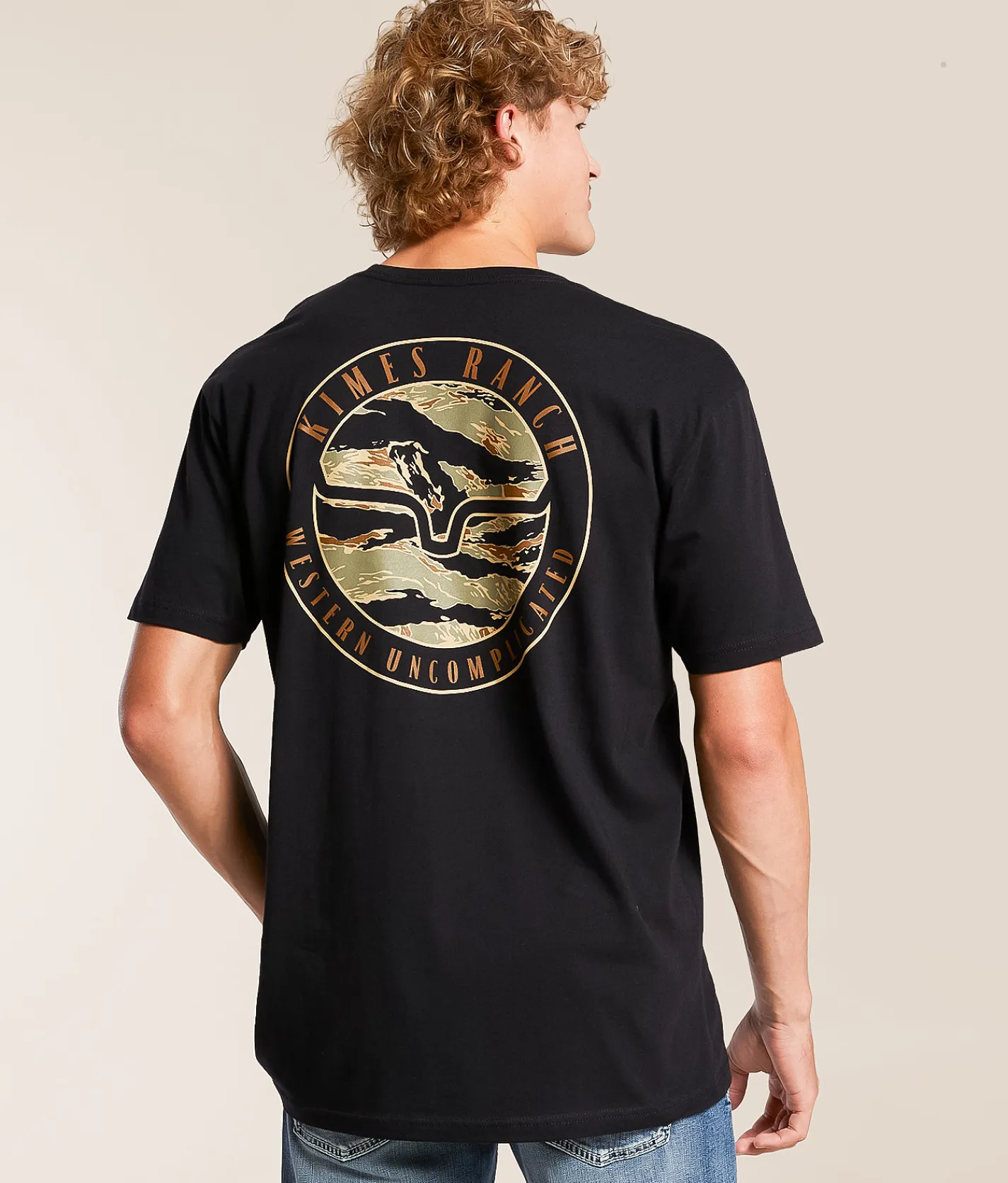 Kimes Ranch Circle Stamp T-Shirt Black New