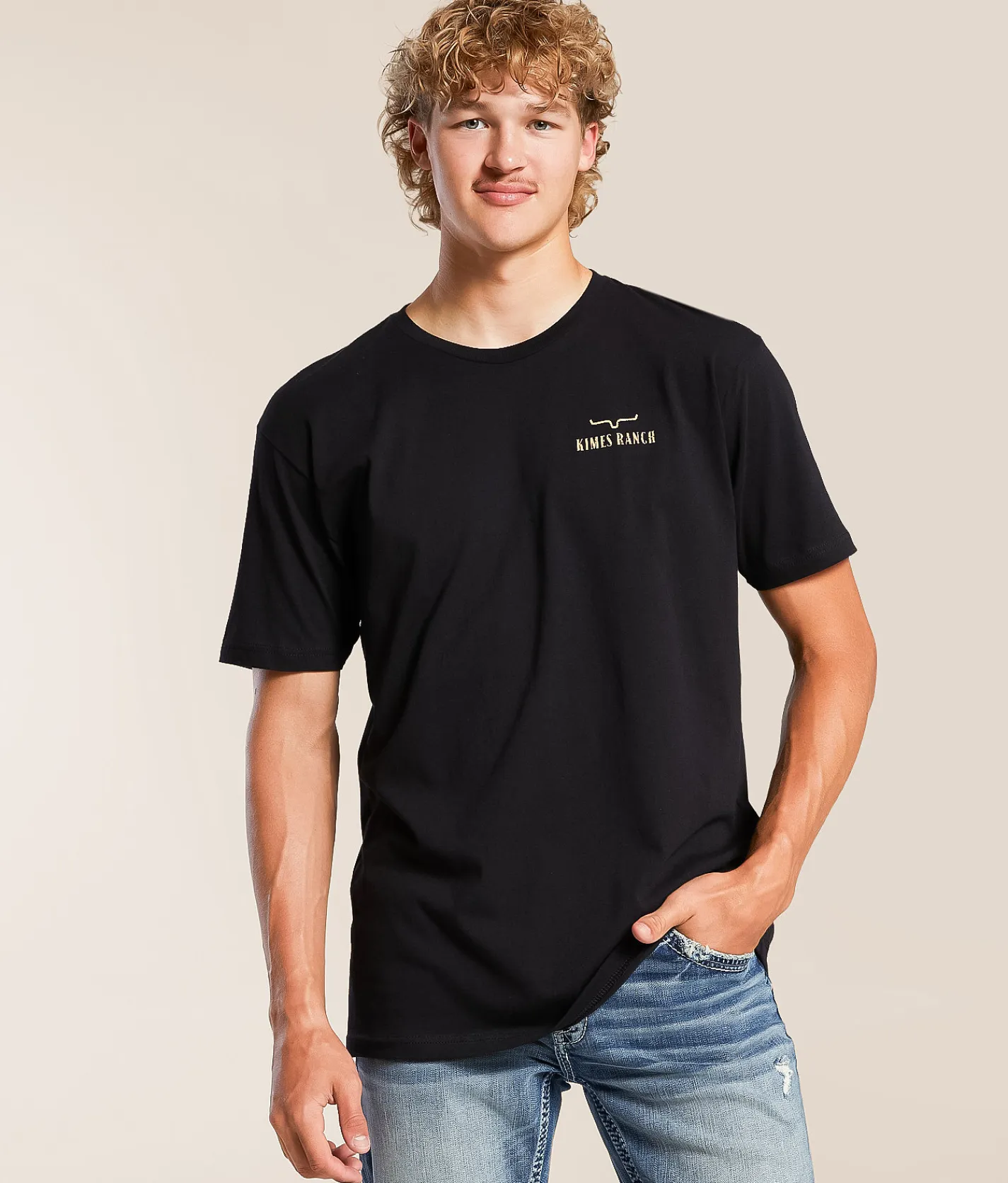 Kimes Ranch Circle Stamp T-Shirt Black New