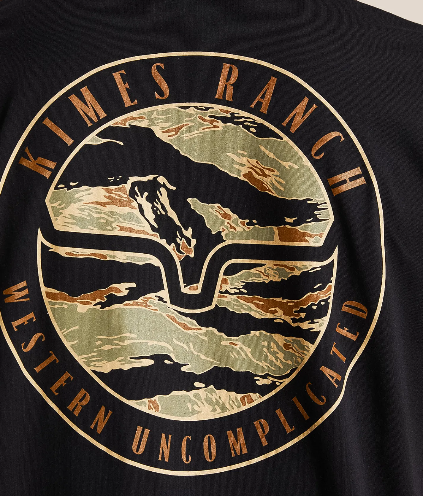 Kimes Ranch Circle Stamp T-Shirt Black New
