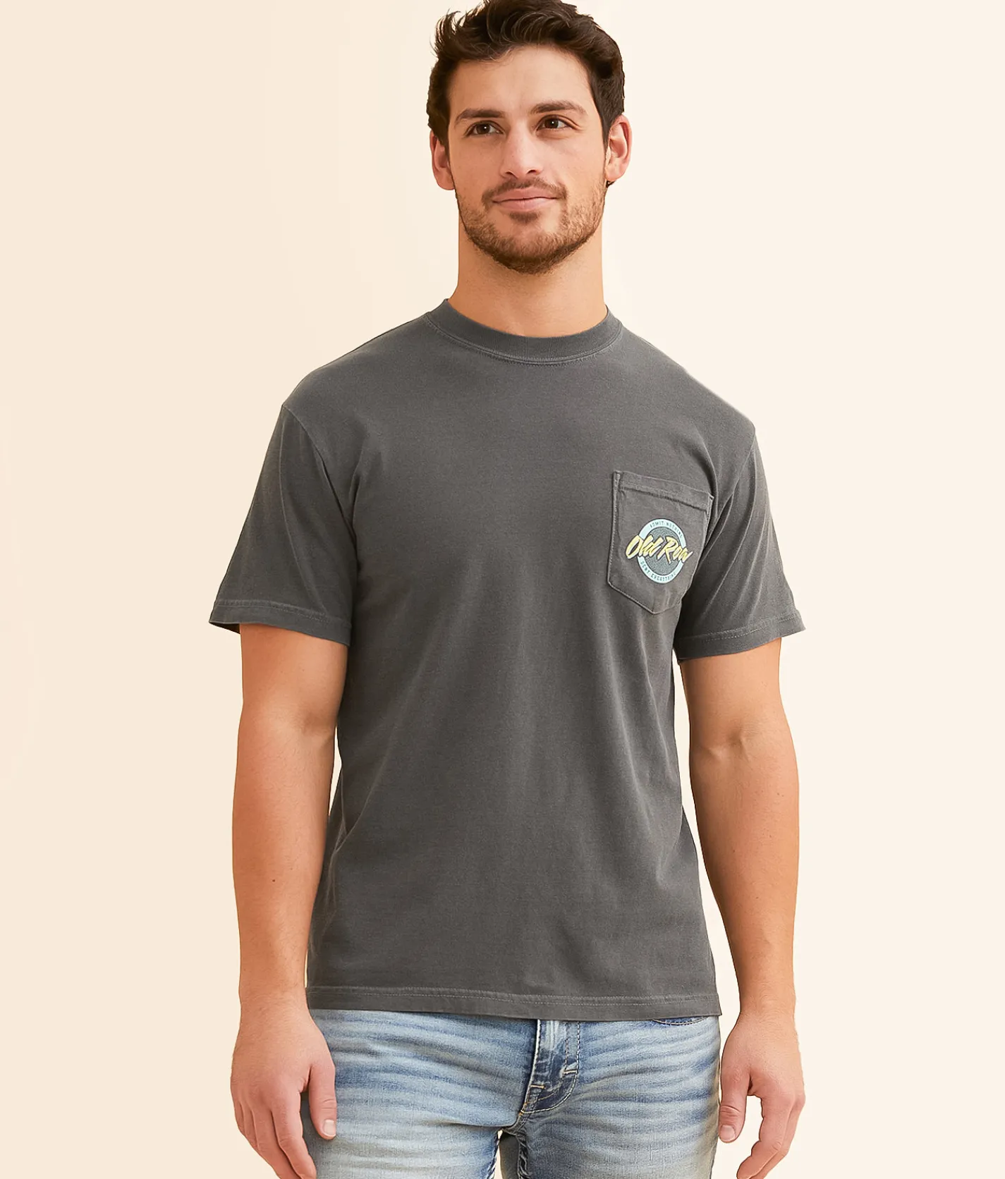 Old Row Circle T-Shirt Graphite Best
