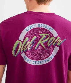 Graphic T-Shirts | Old Row Circle T-Shirt Boysenberry