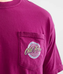 Graphic T-Shirts | Old Row Circle T-Shirt Boysenberry