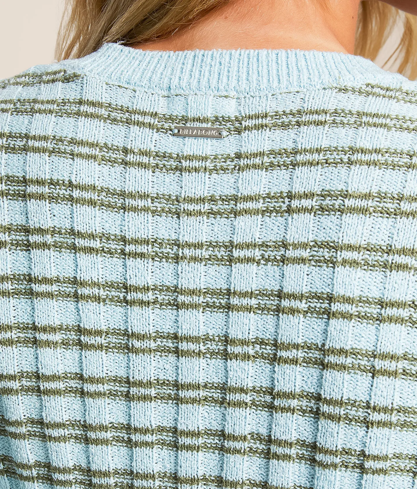 Tops | Billabong Claire Sweater Misty Blue