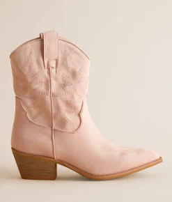 Mi.iM Claire Western Ankle Boot Pink Clearance