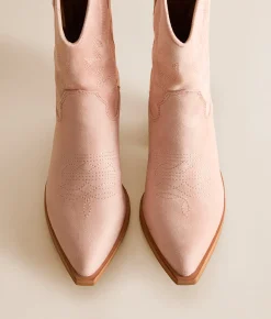 Mi.iM Claire Western Ankle Boot Pink Clearance