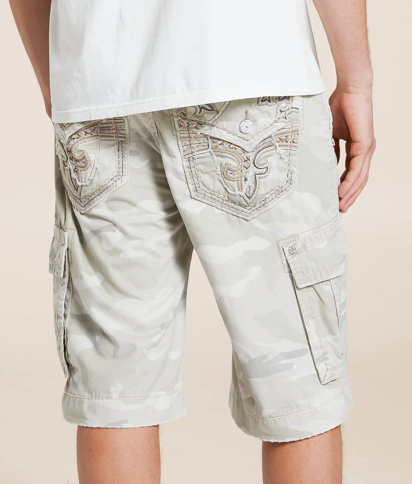 Rock Revival Classic Camo Cargo Short Grey Camo Hot