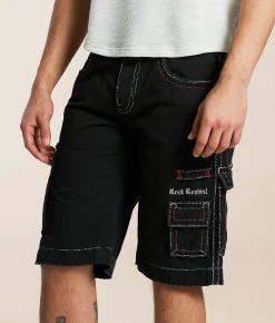 Bottoms|Shorts | Rock Revival Classic Cargo Short Black