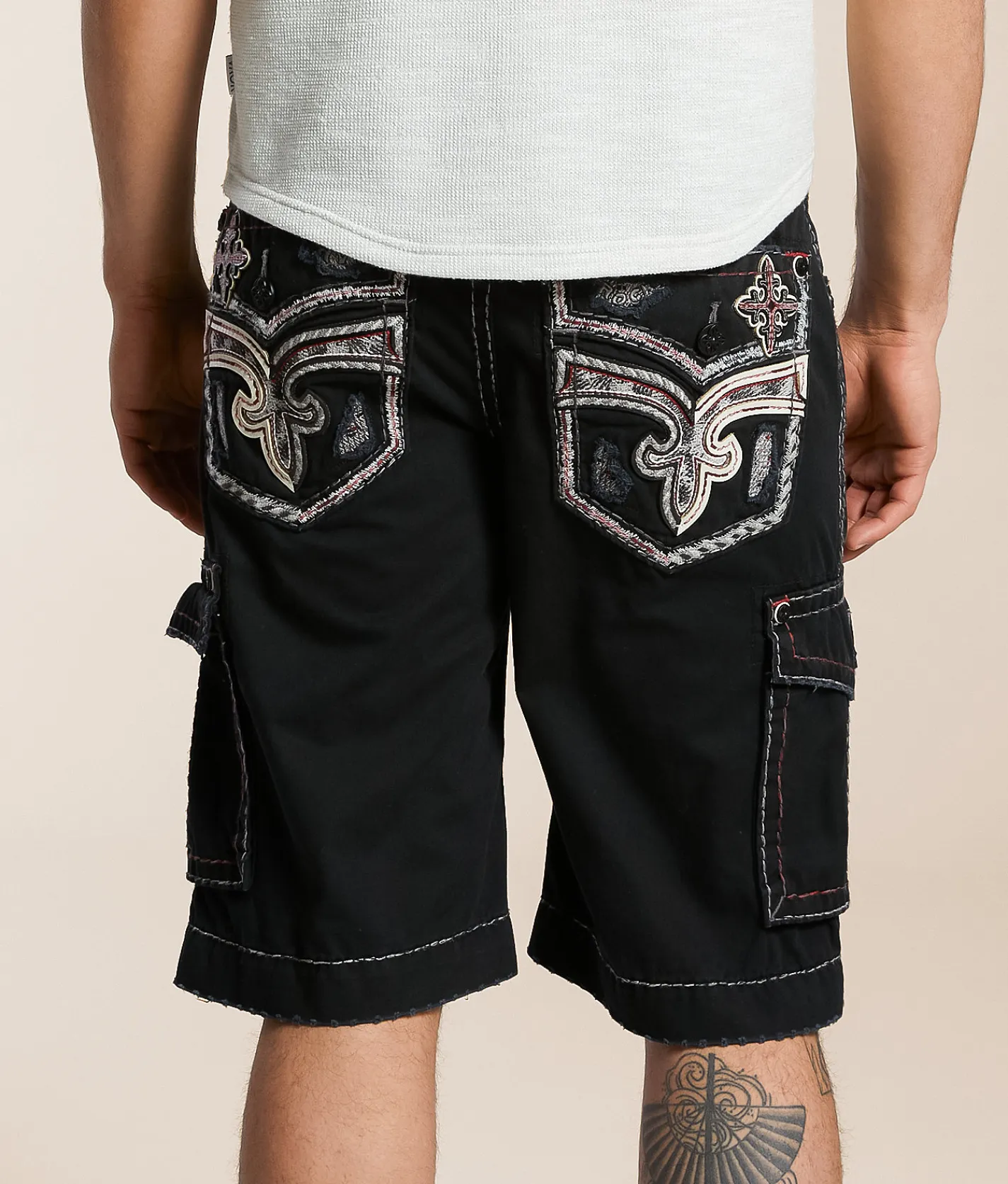 Bottoms|Shorts | Rock Revival Classic Cargo Short Black