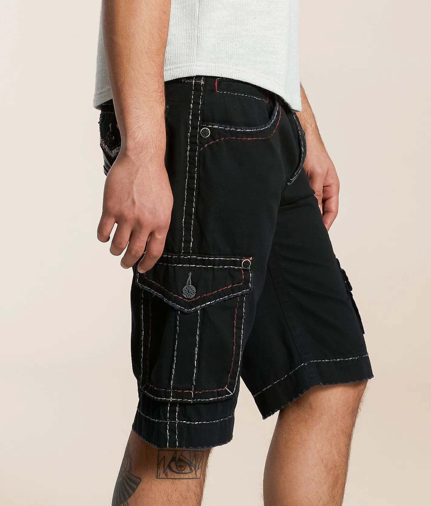 Bottoms|Shorts | Rock Revival Classic Cargo Short Black