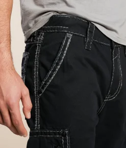 Bottoms|Shorts | Rock Revival Classic Cargo Short Black