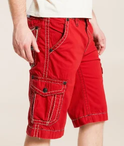 Bottoms|Shorts | Rock Revival Classic Cargo Short Red