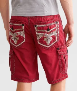 Rock Revival Classic Cargo Stretch Short Red Hot
