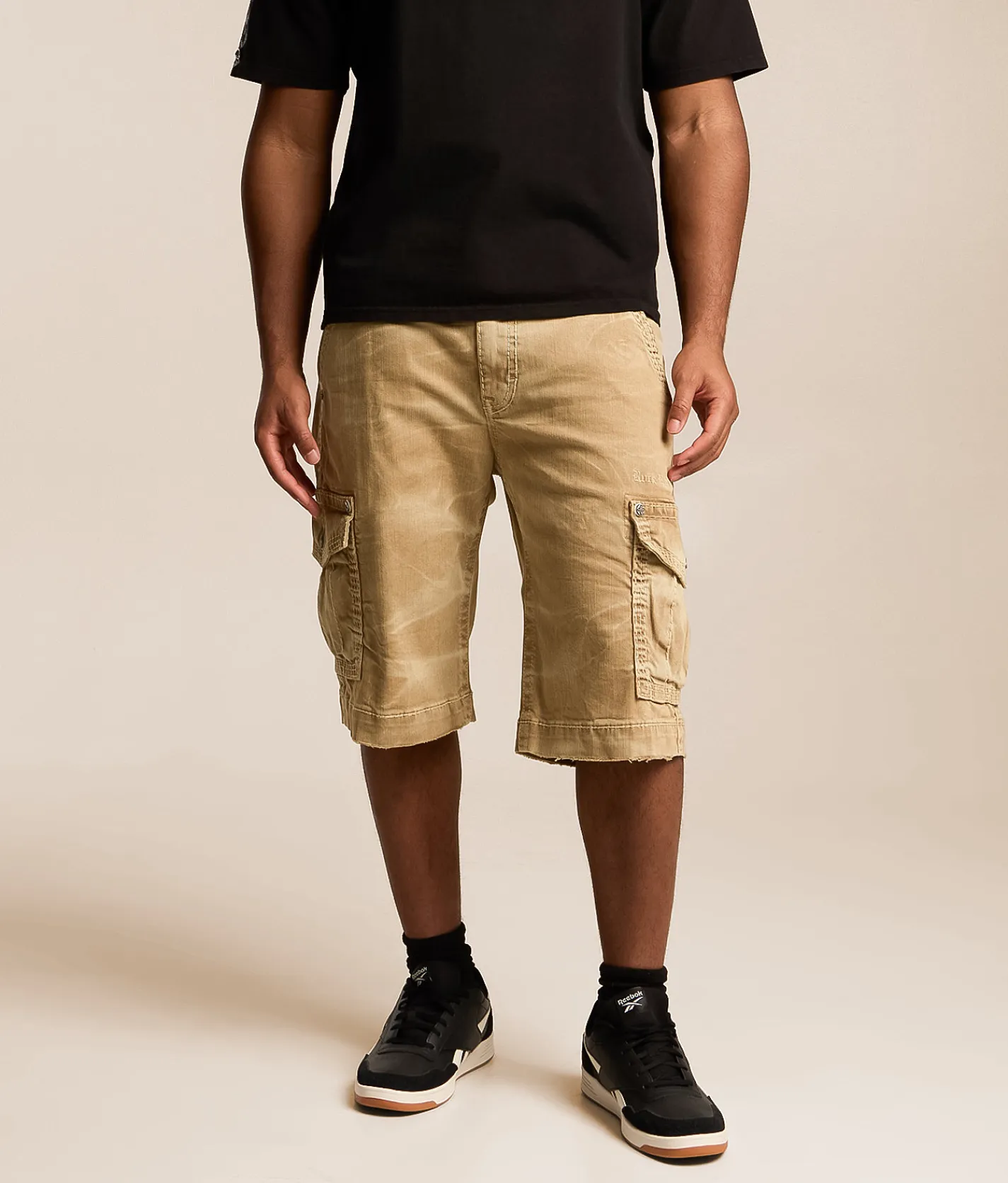 Rock Revival Classic Cargo Stretch Short Khaki Discount